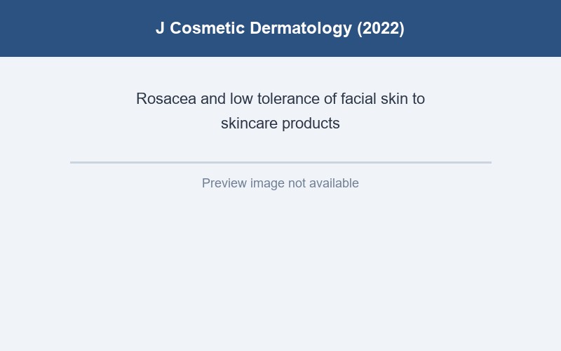Image for The association between rosacea and the condition of low tolerance to skincare of the facial skin: a case-control study in China