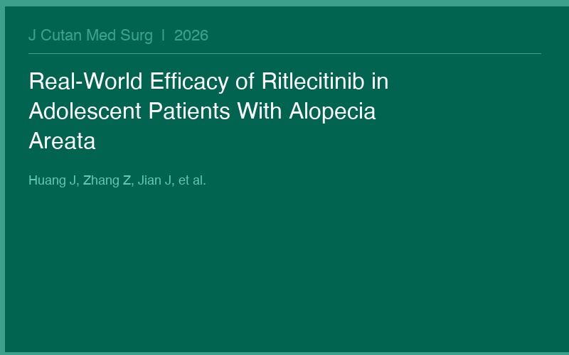 Image for Real-World Efficacy of Ritlecitinib in Adolescent Patients With Alopecia Areata: A 36 Week Monocentric Real-Life Observational Study